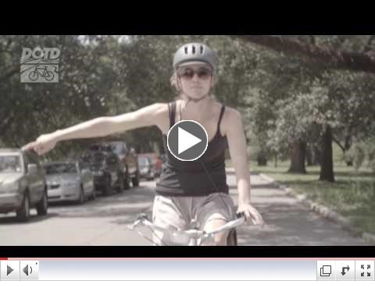 screenshot from Louisiana&rsquo's Be A “Roll” Model bike safety campaign ad