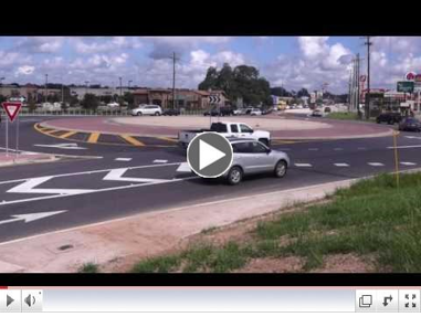 screenshot from Louisiana&rsquo's roundabout safety campaign ad